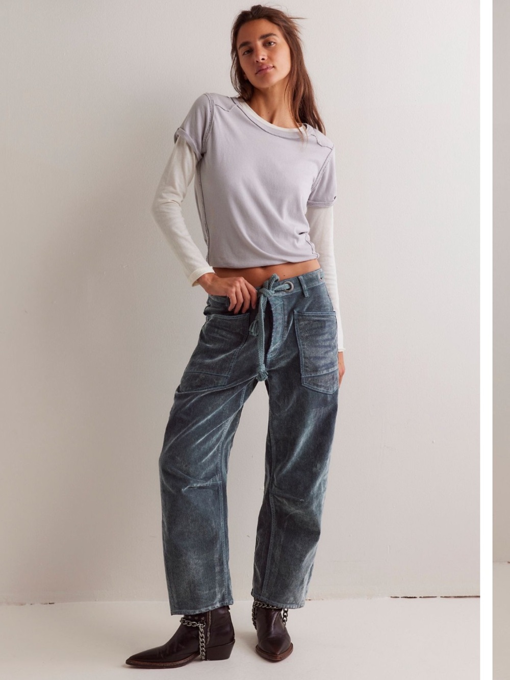 We The Free Velvet Flocked Jeans